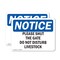 Signmission Please Shut The Gate Do Not Disturb Livestock, 14 in W x Rectangle, Plastic OS-2PACK-NS-P-1014-L-17589 - alternate 1